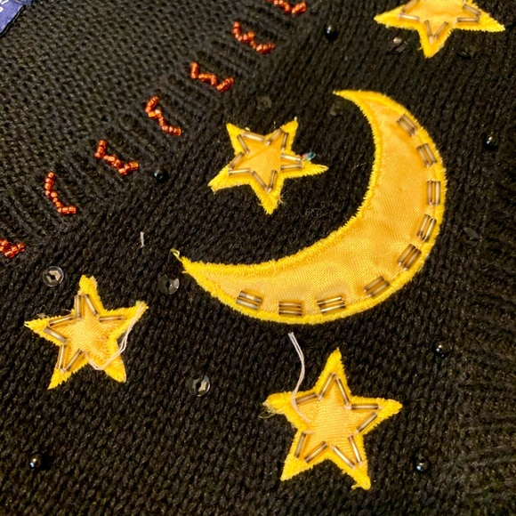 SOLD M details vintage halloween knitted vest - Picture 13 of 14